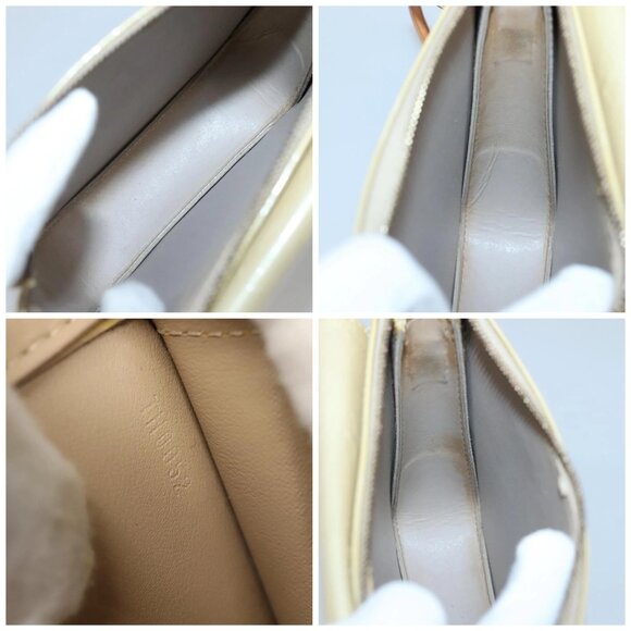 LOUIS VUITTON Monogram Vernis Motto Accessory Pouch Beige M91136 LV Auth ep9462 - Picture 15 of 16